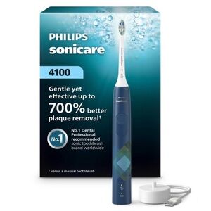 Philips Sonicare 4100 Electric Toothbrush in Navy Blue -no brush head included